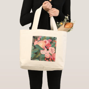 Grand Tote Bag Bouquet d'eucalyptus