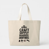 Grand Tote Bag Bouteilles d'approvisionnement d'artisanat Membre (Dos)