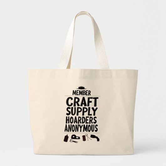 Grand Tote Bag Bouteilles d'approvisionnement d'artisanat Membre (Devant)