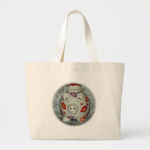 Grand Tote Bag Bouton à lèvres adorable