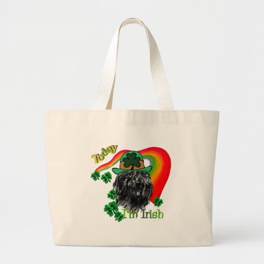 Grand Tote Bag Bouvier des Flandres St patrick (Devant)
