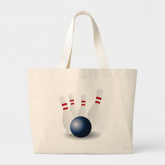 Grand Tote Bag bowling-155946 quilles de quilles neuf épingles te (Devant)