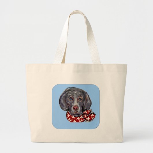 Grand Tote Bag Braque de Weimar (Devant)