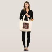Grand Tote Bag Brésil Nut, légumineuse (Devant (modèle))