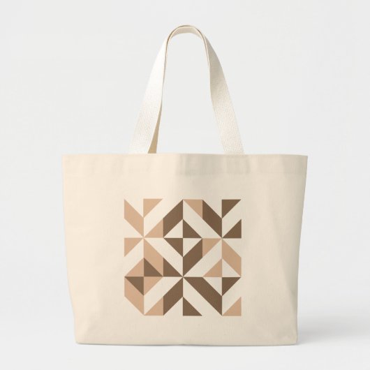 Grand Tote Bag Brevet de Brown Beige (Devant)