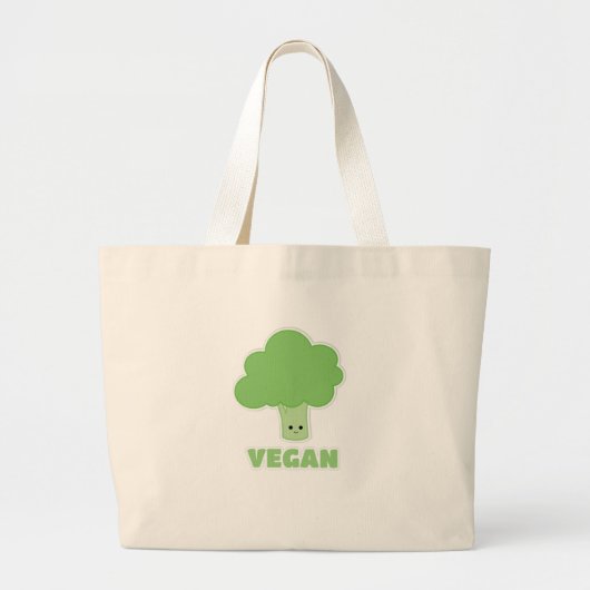 Grand Tote Bag Brocoli végétal (Devant)
