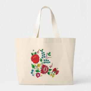 Grand Tote Bag Broderie de Kalocsa