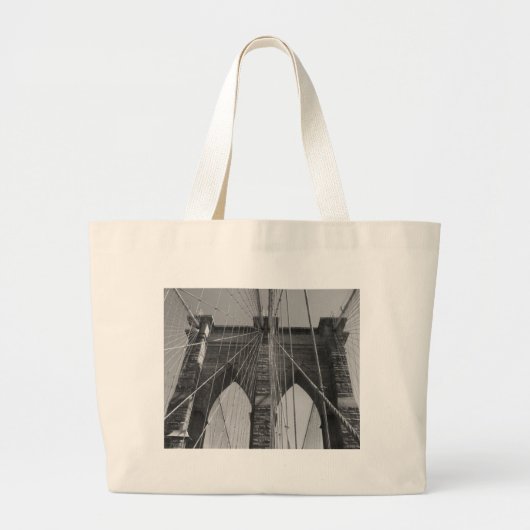Grand Tote Bag Brooklyn Bridge New York City (Devant)