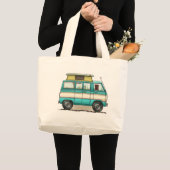 Grand Tote Bag Bruit Top Van Camper (Devant (produit))