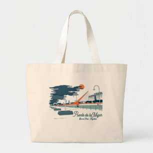 Grand Tote Bag Buenos Aires, Argentine Architecture voyage ville