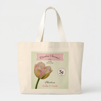 Grand Tote Bag Bulbes et graines d'héloom personnalisées Jardin d