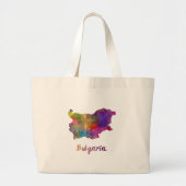 Grand Tote Bag Bulgarie en aquarelle (Devant)
