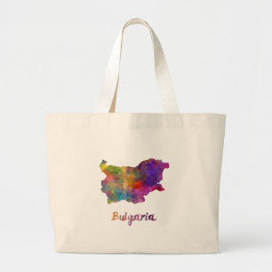 Grand Tote Bag Bulgarie en aquarelle