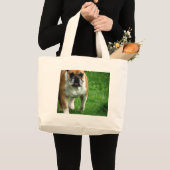 Grand Tote Bag Bulldog (Devant (produit))