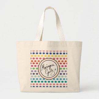 Grand Tote Bag Bulles d'arc-en-ciel pour MG