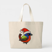 Grand Tote Bag Bunting peint père Noël (Dos)