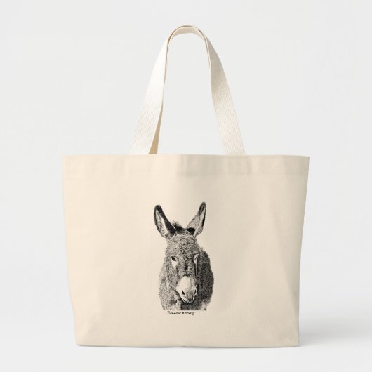 Grand Tote Bag Burro sauvage (Devant)