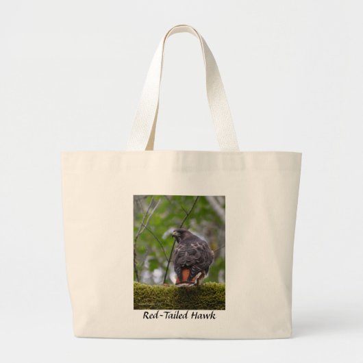 Grand Tote Bag Buse à queue rouge (Devant)