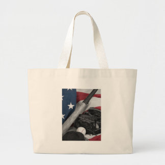 Grand Tote Bag bwredblue de basebasll