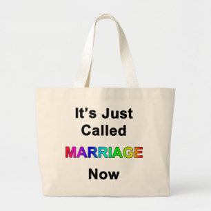 Grand Tote Bag Ça s'appelle juste Mariage maintenant