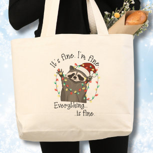 Grand Tote Bag Ça va, je vais bien, Noël drôle