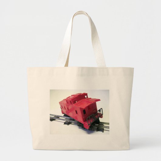 Grand Tote Bag Caboose rouge (Devant)