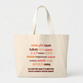 Grand Tote Bag CACAO multilingue dynamique (Devant)