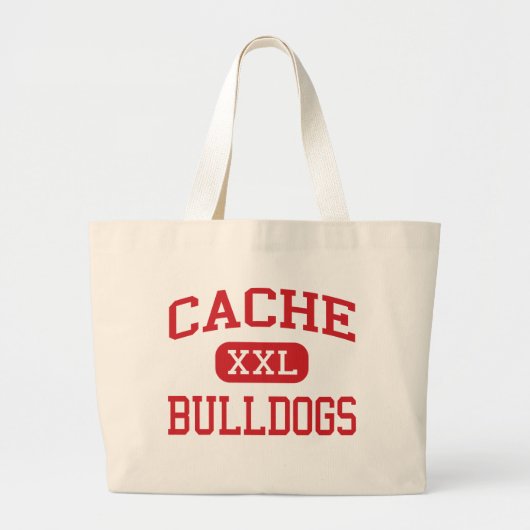 Grand Tote Bag Cachette - bouledogues - collège - cachette (Devant)