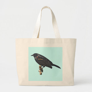 Grand Tote Bag Cadeau de merle de grive mauvis