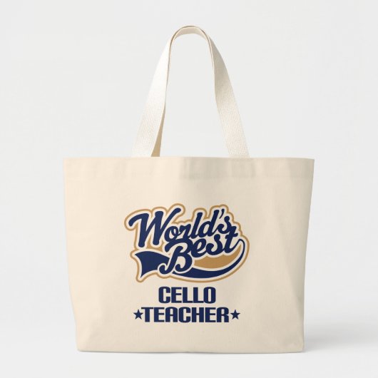 Grand Tote Bag Cadeau de professeur de violoncelle (Devant)