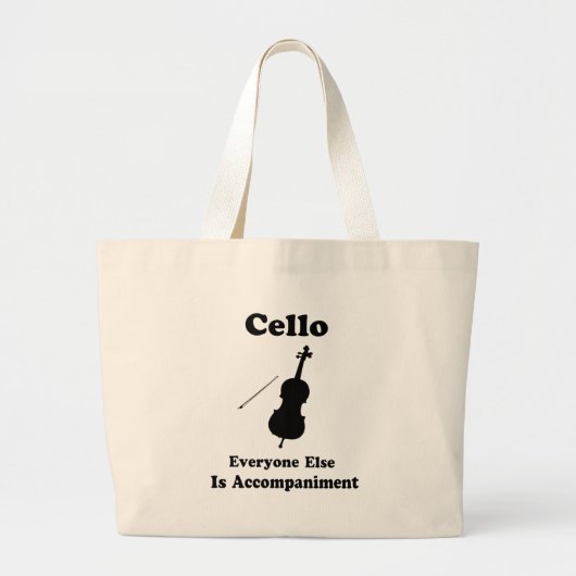 Grand Tote Bag Cadeau de violoncelle (Devant)