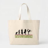 Grand Tote Bag Cadeau de yoga d'évolution (Devant)