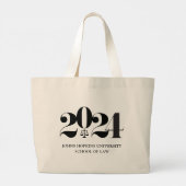 Grand Tote Bag Cadeau d'études de droit (Dos)