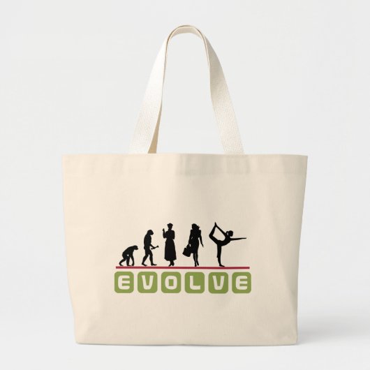 Grand Tote Bag Cadeau drôle de yoga (Devant)