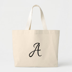 Grand Tote Bag Cadeau initial personnalisé de l'enseignant