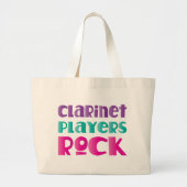 Grand Tote Bag Cadeau mignon de musique rock de joueurs de (Devant)