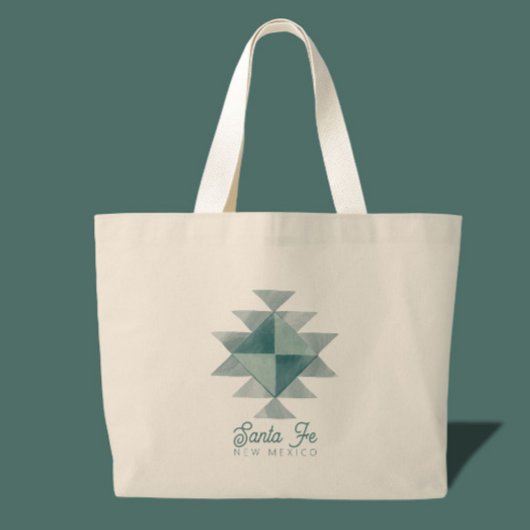 Grand Tote Bag Cadeau père Noël fe Nouveau-Mexique