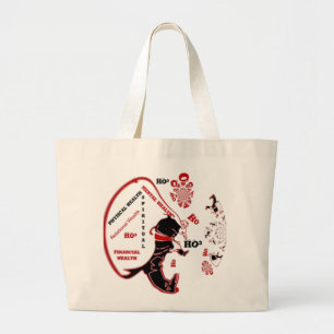 Grand Tote Bag Cadeau Père Noël Secret - Prospérité et Richesse