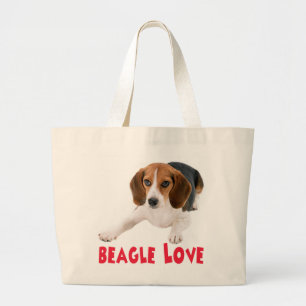 Grand Tote Bag Cadeau pour amateur de Beagle mignon Chien toutou