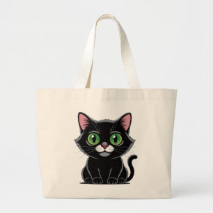 Grand Tote Bag Cadeau pour maman qui aime les chats mignons Kawai