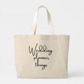 Grand Tote Bag Cadeau wedding planner, Wedding planner Fourre-tou (Dos)