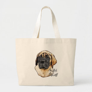 Grand Tote Bag Cadeaux anglais d'art de mastiff