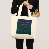 Grand Tote Bag Cadeaux d'assistant de physiothérapie (Devant (produit))