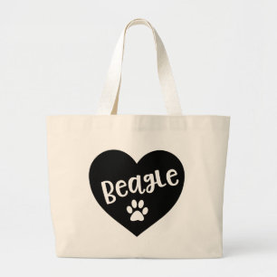 Grand Tote Bag Cadeaux de Beagle Mignon Patte de Chien de Chien C