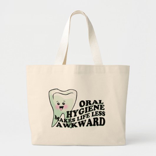 Grand Tote Bag Cadeaux de dentiste et d'hygiéniste dentaire (Devant)