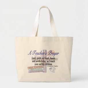 Grand Tote Bag Cadeaux de la prière du professeur---Professeur