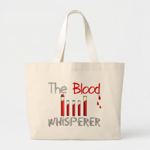 Grand Tote Bag Cadeaux de Phlebotomist "le Whisperer de sang "
