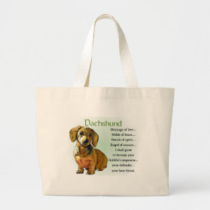 Grand Tote Bag Cadeaux de teckel