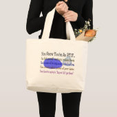 Grand Tote Bag Cadeaux de thérapeute respiratoire (Devant (produit))