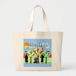 Grand Tote Bag Cadeaux d'or de jubilé de nonne catholique